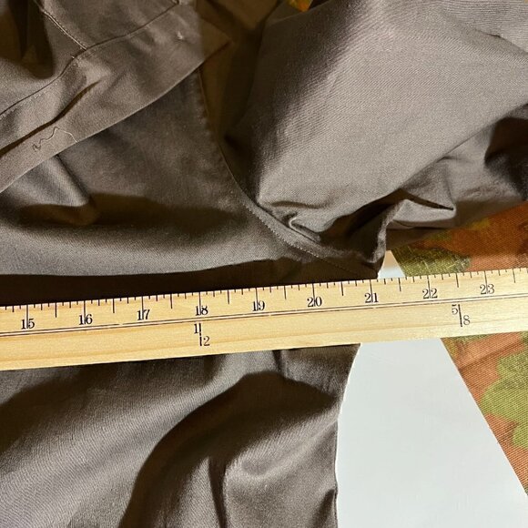 Chico's Army Green Field Jacket Lightweight Cinched Waist Pockets Shacket Med/1 - Picture 10 of 11